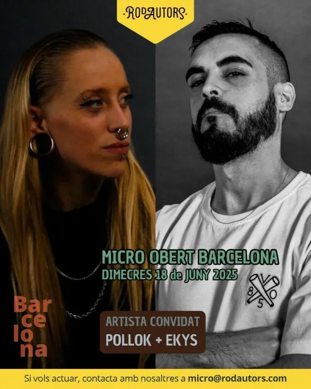 🌼Com cada dimecres, la New Fizz s’omple de cançons i emocions.
🎙️El micro obert de Rodautors t’espera amb els braços oberts. Aquesta setmana tenim a @pollokemao_ i a @ekysfernandez com a convidats especials.
💫Vine i comparteix la teva veu, o escolta la dels altres.
______________

🌼Como cada miércoles, la New Fizz se llena de canciones y emociones.
🎙️El micro abierto de Rodautors te espera con los brazos abiertos. Esta semana tenemos a @pollokemao_ y a @ekysfernandez como invitados especiales. 
💫Ven y comparte tu voz, o escucha la de los demás.

#Rodautors #microobert #Barcelona #musica #musicadeautora #musicadeautor #cantautor #cantautora #openmic