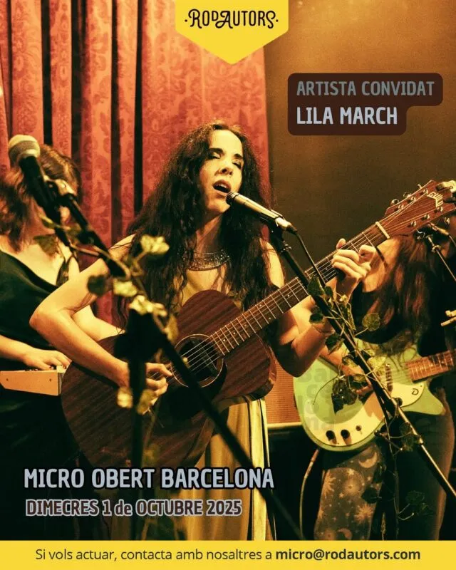 🫶Aquest dimecres ens retrobem una vegada més a la New Fizz.
🎶Amb la música com a excusa i l’afecte com a llenguatge. Tenim com a convidada especial a @lila.march 🔥
💫Vine a fer comunitat i a deixar-te sorprendre.
______________
🫶Este miércoles nos reencontramos una vez más en la New Fizz.
🎶Con la música como excusa y el cariño como lenguaje. Tenemos como invitada especial a @lila.march 🔥
💫Ven a hacer comunidad y a dejarte sorprender.

#Rodautors #microobert #Barcelona #musica #musicadeautora #musicadeautor #cantautor #cantautora #openmic