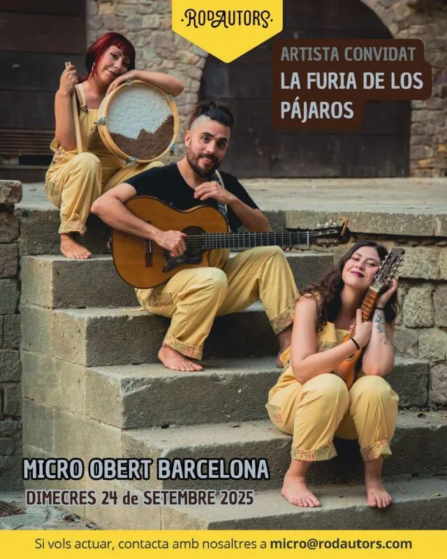✨Si busques inspiració… el micro obert és el teu lloc.
🎤Vine a escoltar, a cantar, a compartir amb @lafuriadelospajaros com a convidat especial.
🌌Cada dimecres, una nit per recordar.
______________

✨Si buscas inspiración… el micro abierto es tu sitio.
🎤Ven a escuchar, cantar, compartir con  @lafuriadelospajaros como invitado especial.
🌌Cada miércoles, una noche para recordar.

#Rodautors #microobert #Barcelona #musica #musicadeautora #musicadeautor #cantautor #cantautora #openmic